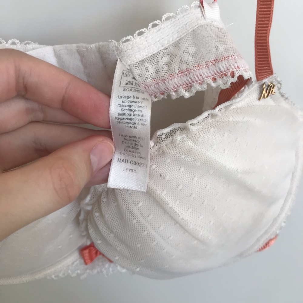 Nina Ricci white vintage lace padded bra💕 - Picture 5 of 5